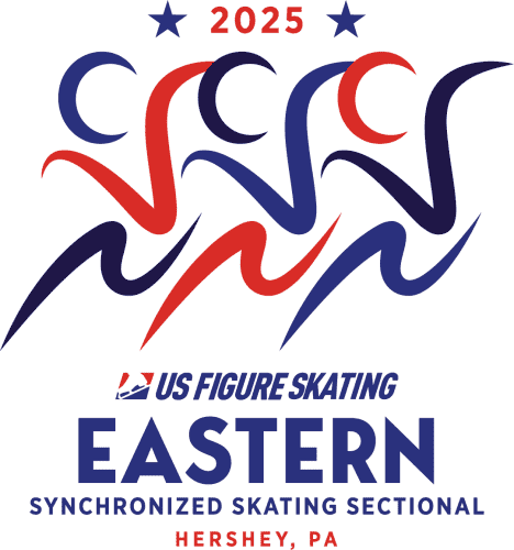 Logo for the 2025 Eastern Synchro Sectionals